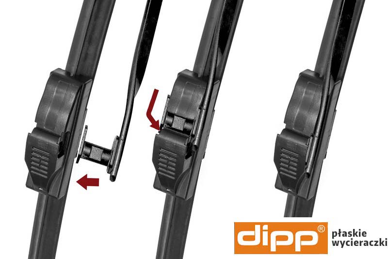 Sposób montażu wycieraczek z dedykowanym uchwytem do renault Grand Scenic II ( JM )